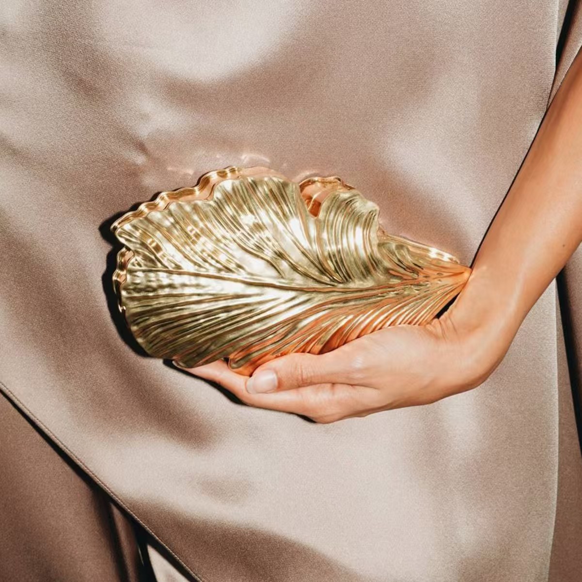 Women'S Young Bags - Luksusowa złota torebka z akrylu w