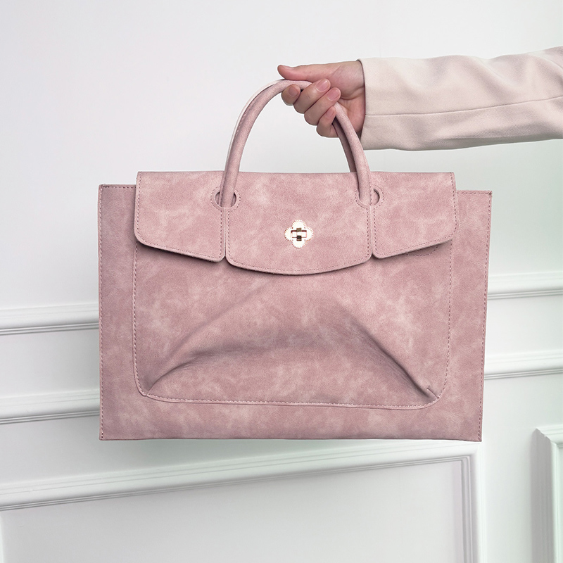 Elegancka różowa torba na lapt – Women Hand Bags For Office recenzja i cena