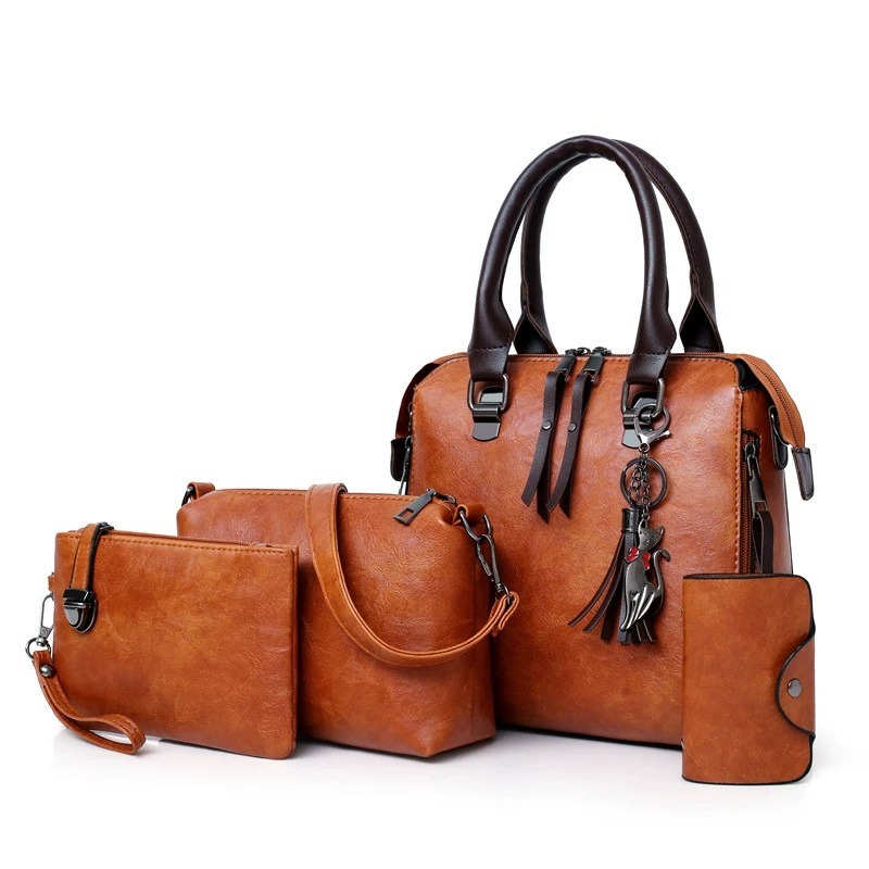 Zestaw 4 torebek w jednolitym  – Women'S Bags Handbags recenzja i cena